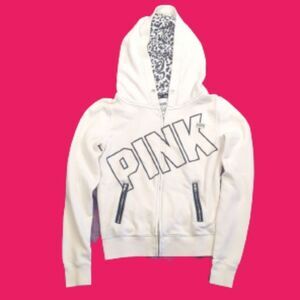 PINK Zip Hoodie, Collegiate Look, For Kitty Rescue!